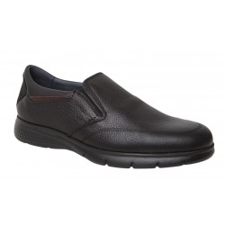 Zapato Hombre Sport  Cómodo En Piel Negro. Dj Santa