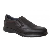 Zapato Hombre Sport  Cómodo En Piel Negro. Dj Santa