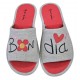Zapatilla Mujer Verano De Casa Bon Dia Gris. Garzon