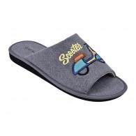 Zapatillas estar por Casa de Hombre Verano Gris "Scooter". Garzon