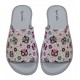 Zapatilla Mujer Verano De Casa "Buhos" Gris . Garzon