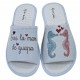 Zapatilla Mujer Verano De Casa "Eres la Mar de Guapa" Gris . Garzon