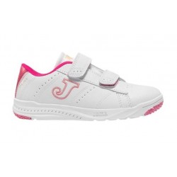 Deportivo Colegial Niña Joma Play Blanco-Fuxia. Joma