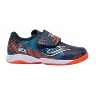 Joma Gol jr. Marino Zapatilla Futbol Sala Con Velcro Niño-Niña.