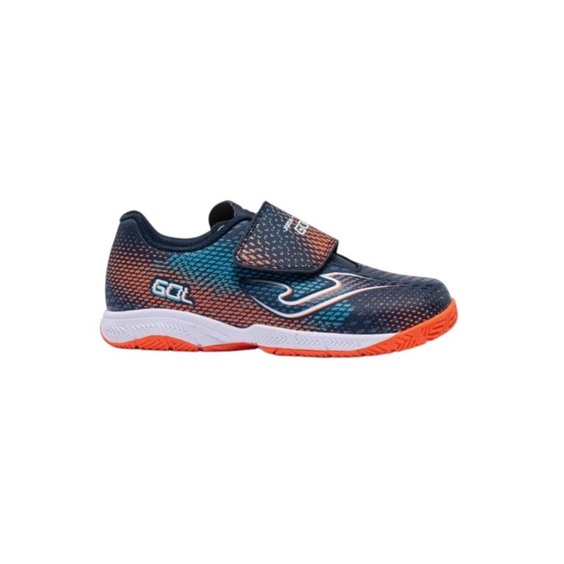 Joma Gol jr. Marino Zapatilla Futbol Sala Con Velcro Niño-Niña.