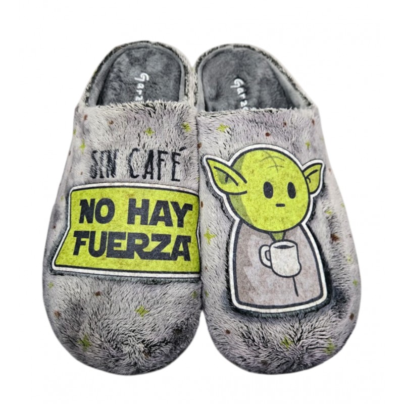 Zapatillas Casa de Hombre "Marciano" Sin Café No Hay Fuerza. Garzon
