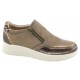 Zapato Cremallera Confort Cuña Taupe. Amarpies