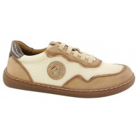 Deportivo Barefoot Cordón Confort Combi Taupe. Amarpies