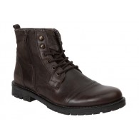 Bota Moda Hombre Piel Marrón. Dj Santa