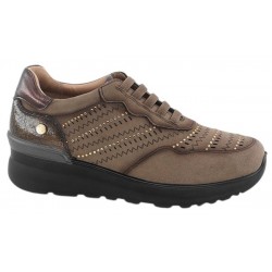 Deportivo Codones Elásticos Confort Cuña Taupe. Amarpies