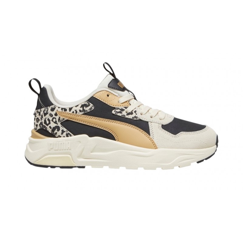 Puma Trinity Lite Animal Sneakers Mujer Beig Deportivo Casual