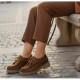 Zapato Mujer Tipo Wallabe Confort Tabaco.  Amarpies