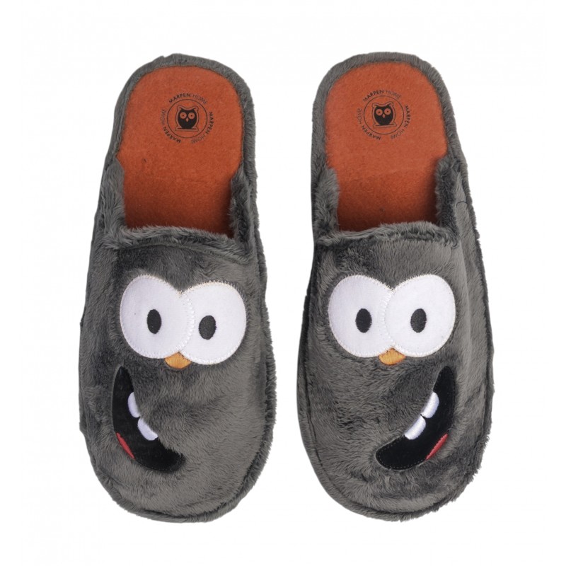 Zapatillas Hombre de Estar por Casa "Monstruo" Gris. Marpen