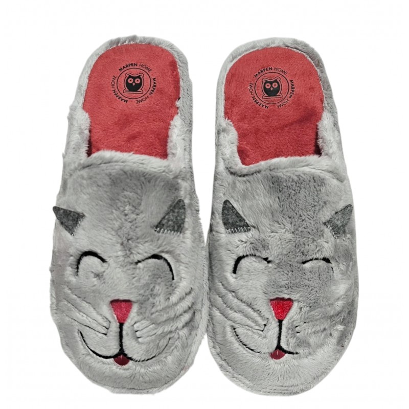 Zapatillas de Mujer Confort Invierno "Gato". Marpen