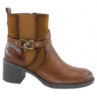 Bota Mujer Confort Tacón Cuero. Amarpies