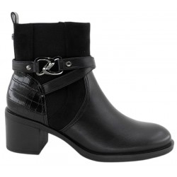 Bota Mujer Confort Tacón Negro. Amarpies