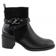 Bota Mujer Confort Tacón Negro. Amarpies