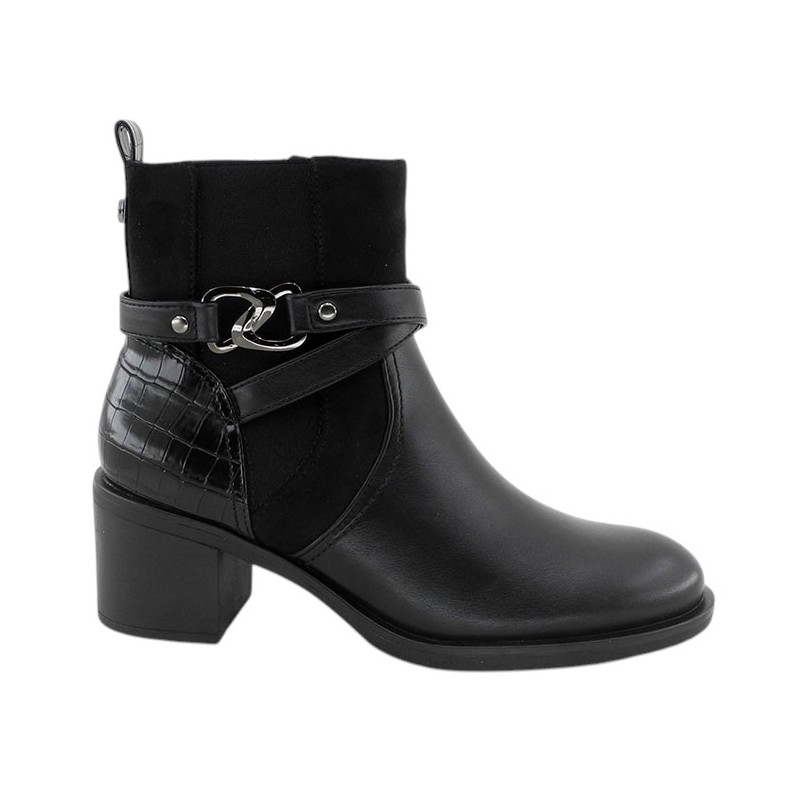 Bota Mujer Confort Tacón Negro. Amarpies