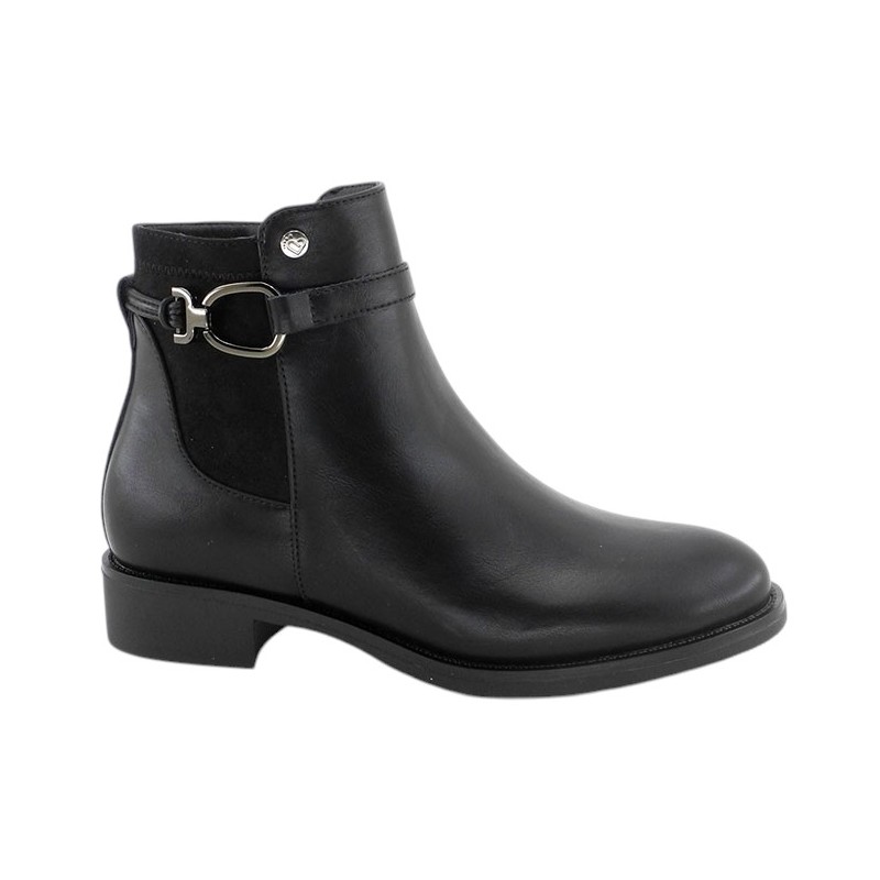 Bota Mujer Confort Tacón Negro. Amarpies