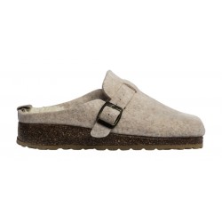 Zueco Bio de Mujer Fieltro Plantilla Confort Invierno Beig. Marpen