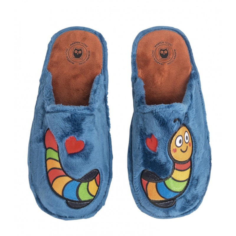 Zapatillas de Mujer Confort Invierno "Gusano Love".Marpen