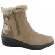 Bota Mujer Confort Cuña Baja Taupe. Amarpies
