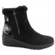Bota Mujer Confort Cuña Baja Negro. Amarpies