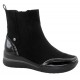 Bota Mujer Confort Cuña Baja Negro Water Repellet. Amarpies
