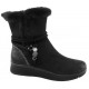 Botin Mujer Confort Cuña Baja Negro Water Repellet. Amarpies