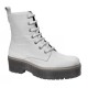 Bota Militar Mujer Moda Joven Piel Blanco. Rodri