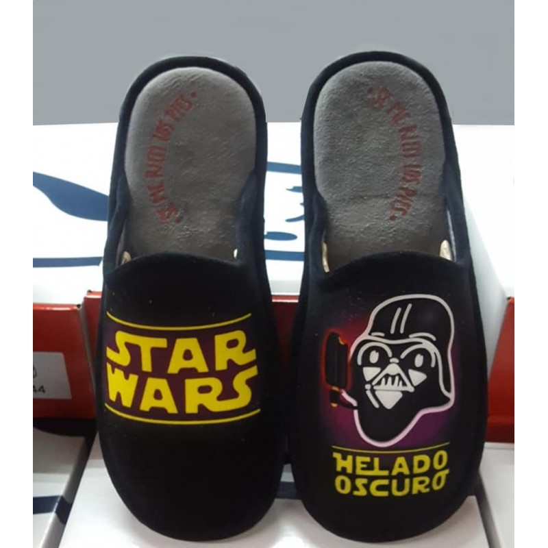 40 1/3 EU Negro C02 Cerdá Premium Star Wars Zapatillas de Estar por casa para Niños 