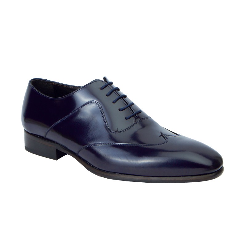 Zapato de Vestir para Hombre Elegante Piel Florentic Azul . Almansa