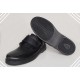Zapato Hombre Velcro Cómodo Piel Negro. Moya